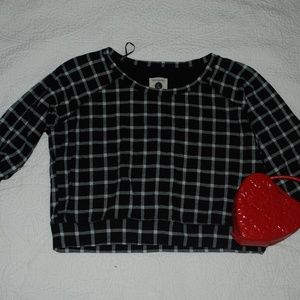 Checkered Black and White Sweater